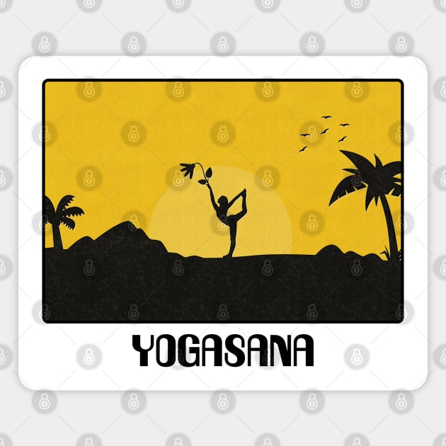 Yogasana - Made up yoga pose. Magnet by Made by Popular Demand